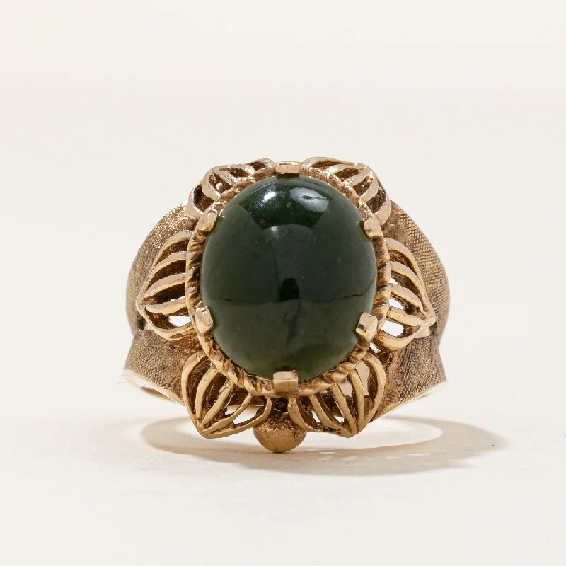 Buy More, Save More On Stunning Jewelry Pieces Nephrite Jade Cocktail Ring | 5.10ct | SZ 6 |