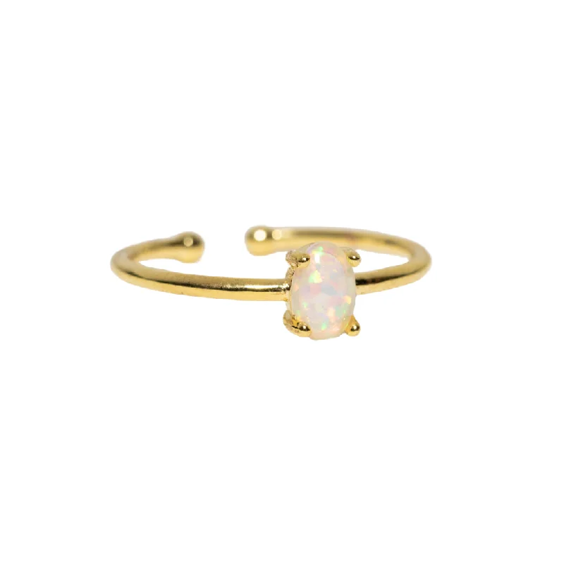 Shine Without Limits – Jewelry Sale Happening Now Opal Solitaire Ring