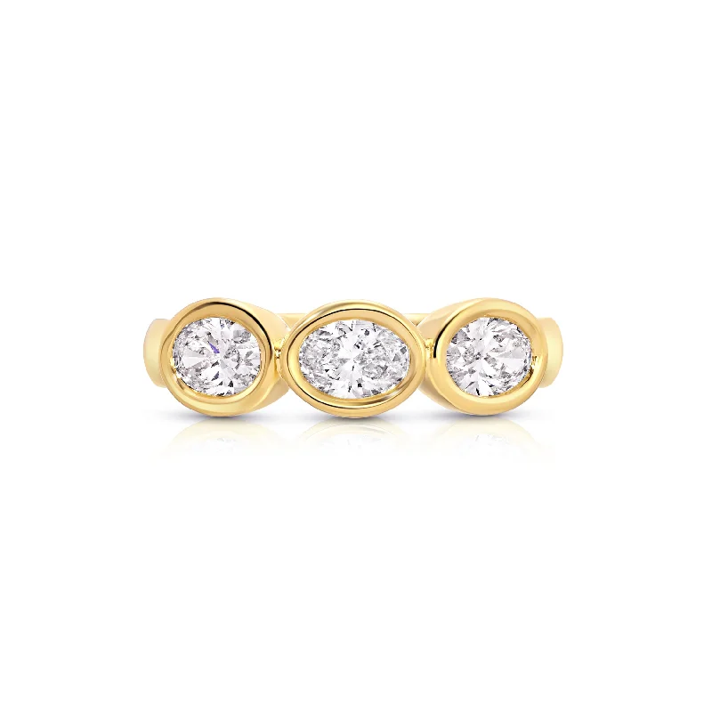 Timeless Jewelry At Special Discount Rates Oval Trio Pinky Ring