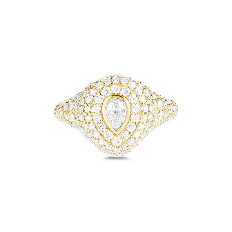 Fashion-Forward Jewelry At Incredible Prices Pear Bling Pinky Ring