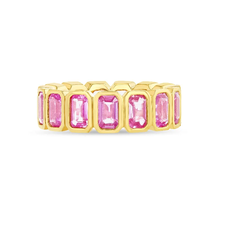 Trending Jewelry Now At Unbeatable Prices Pink Sapphire Nova Eternity Band