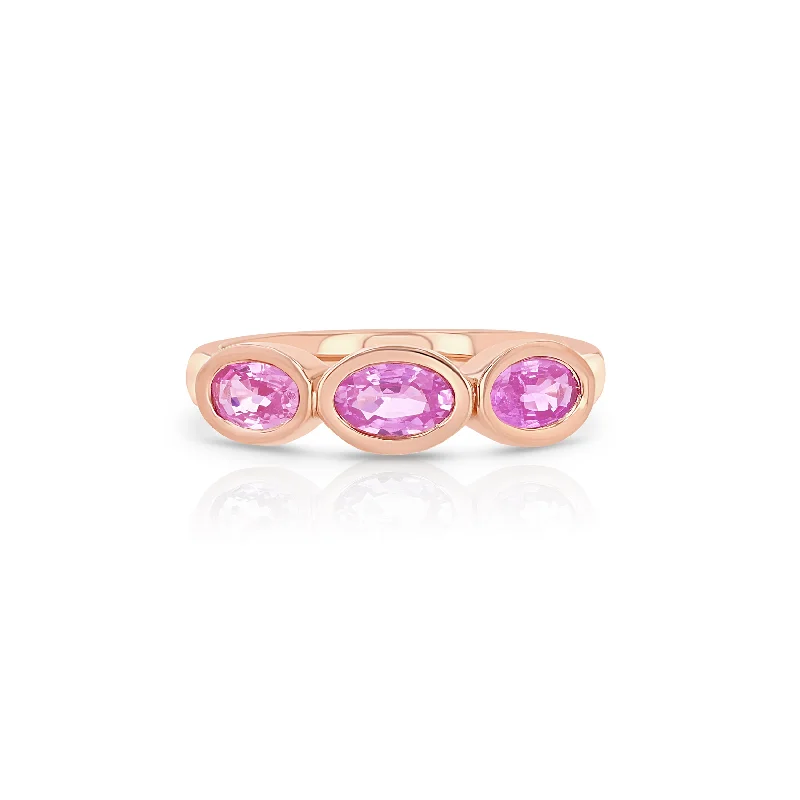 Don't Miss Out On Jaw-Dropping Jewelry Discounts Pink Sapphire Trio Oval Pinky Ring Don't Miss Out On Jaw-Dropping Jewelry Discounts Pink Sapphire Trio Oval Pinky Ring