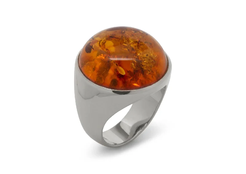 Exclusive Jewelry Sale – Limited-Time Discounts JW258 Cabochon Gemstone Ring, Sterling Silver