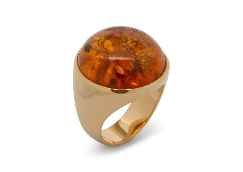 Flash Sale On Exquisite Jewelry – Don't Miss Out JW258 Cabochon Gemstone Ring, Yellow Gold