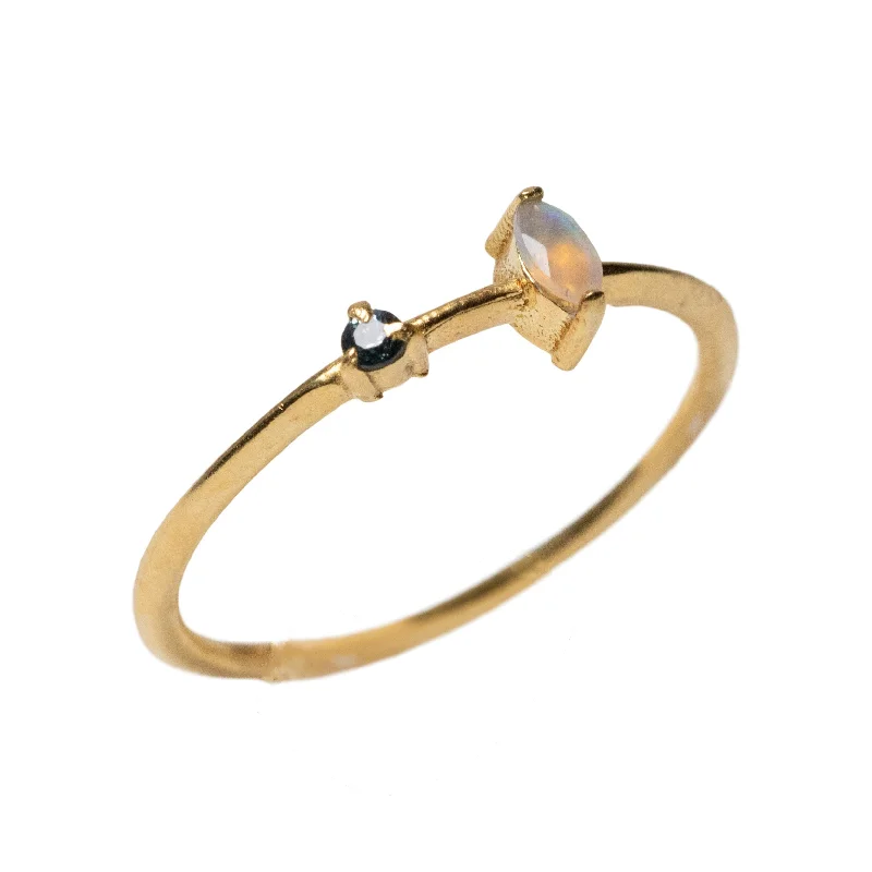 Limited-Stock Jewelry Sale – Shop Before It's Gone Sapphire & Opal Audrey Ring