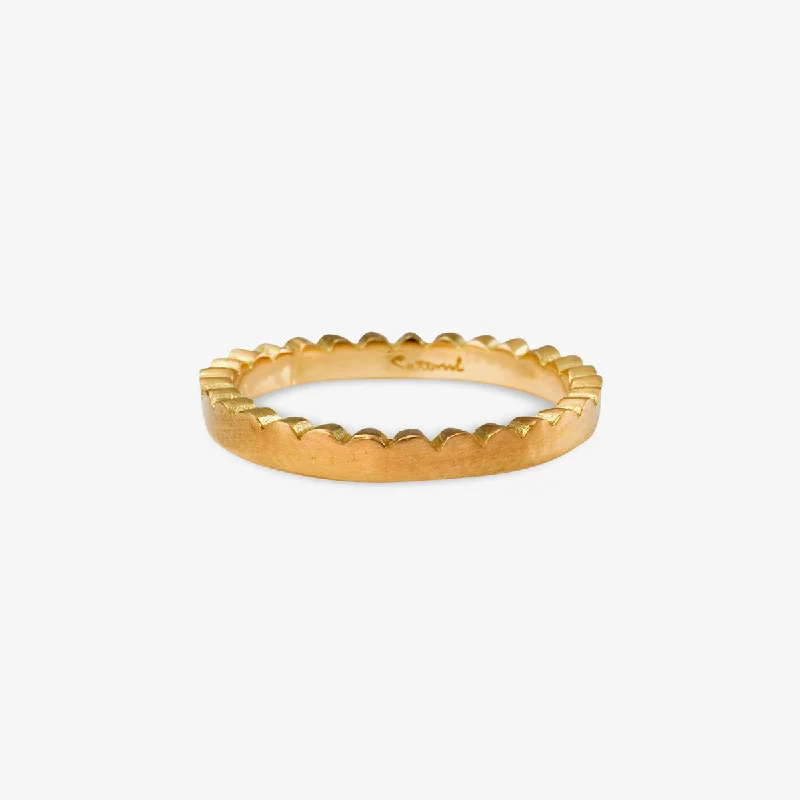 Chic, Trendy, And Affordable Jewelry Sale R0801 | Scallop Edge Ring