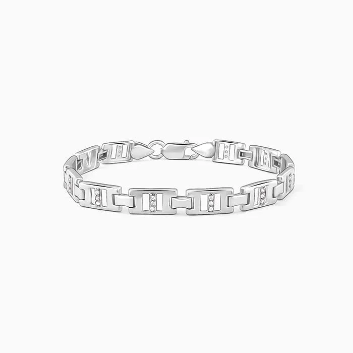 Customized Silver Jewelry For Unique Style Silver Classic Bold Bracelet For Him