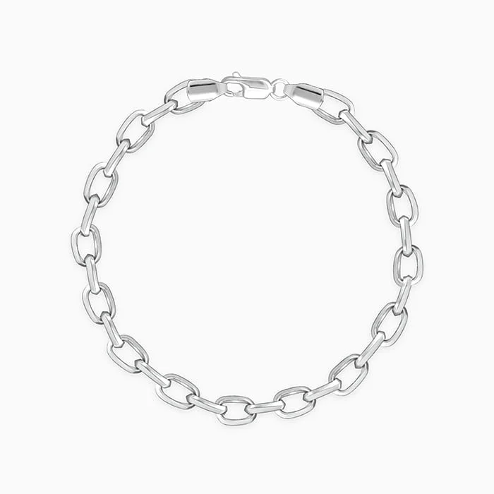 Exclusive Jewelry Offers – Sparkle For Less Silver Delink Bracelet For Him