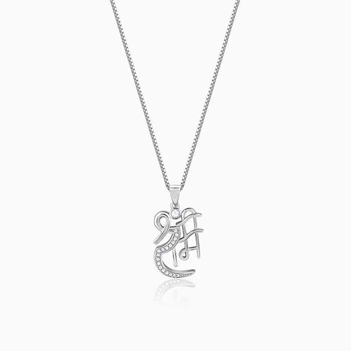 Dazzle With Discounts – Shop Jewelry On Sale Silver Shree Ram Pendant with Box Chain For Him
