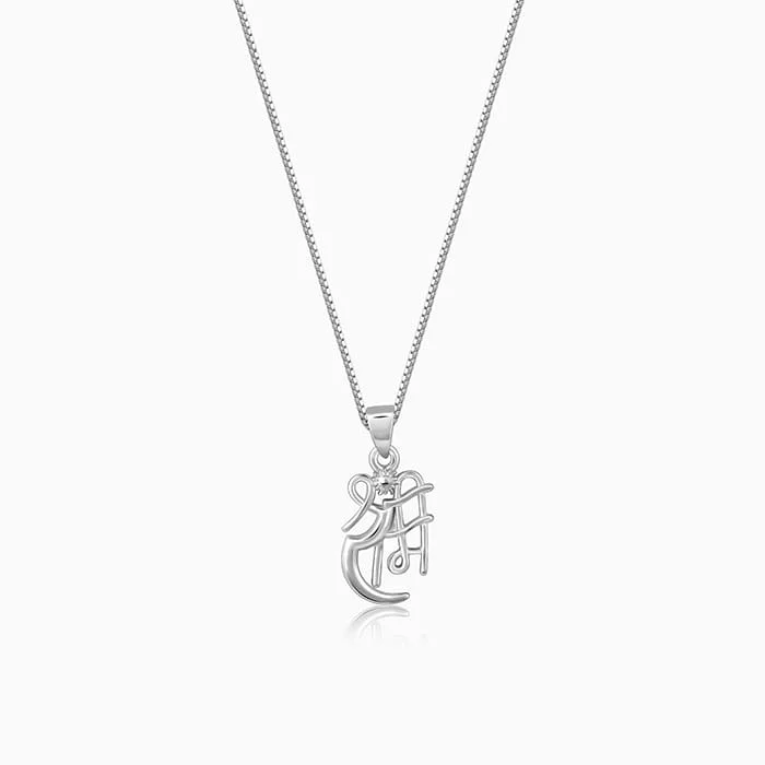 Handcrafted Jewelry Sale – Unique Designs At Low Prices Silver Shree Ram Pendant with Link Chain For Him