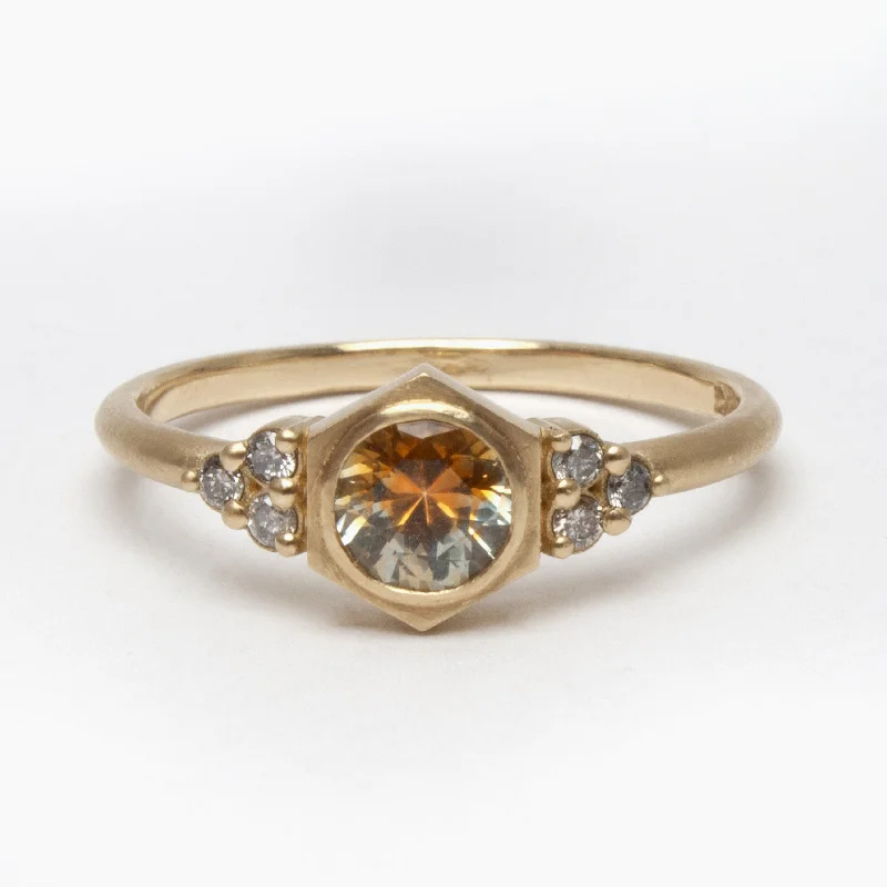 Breathtaking Jewelry, Breathtaking Prices Sol ring - Kaleidoscope Sapphire/Salt & Pepper Diamonds Breathtaking Jewelry, Breathtaking Prices Sol ring - Kaleidoscope Sapphire/Salt & Pepper Diamonds