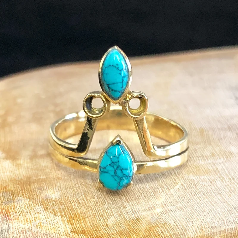 Personalized Jewelry Sale – Meaningful Gifts At Great Prices <span>RBR-066<span>: </span></span>Turquoise Pyramid Ring - Brass Personalized Jewelry Sale – Meaningful Gifts At Great Prices <span>RBR-066<span>: </span></span>Turquoise Pyramid Ring - Brass