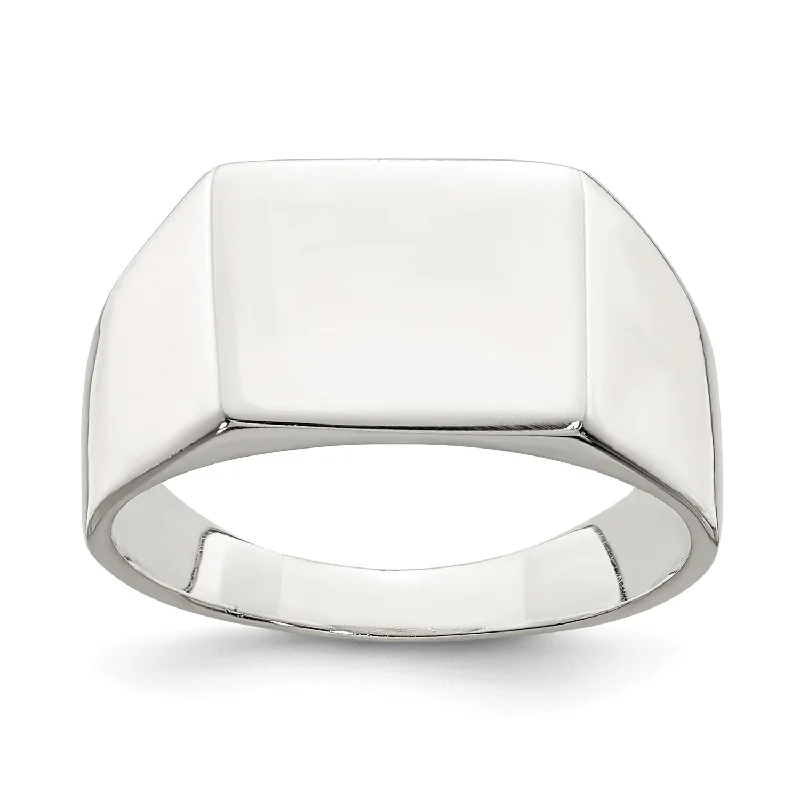 Jewelry Sale – Exclusive Styles At Lower Prices Sterling Silver 9X11MM Closed Back Signet Ring; Size 7 Jewelry Sale – Exclusive Styles At Lower Prices Sterling Silver 9X11MM Closed Back Signet Ring; Size 7