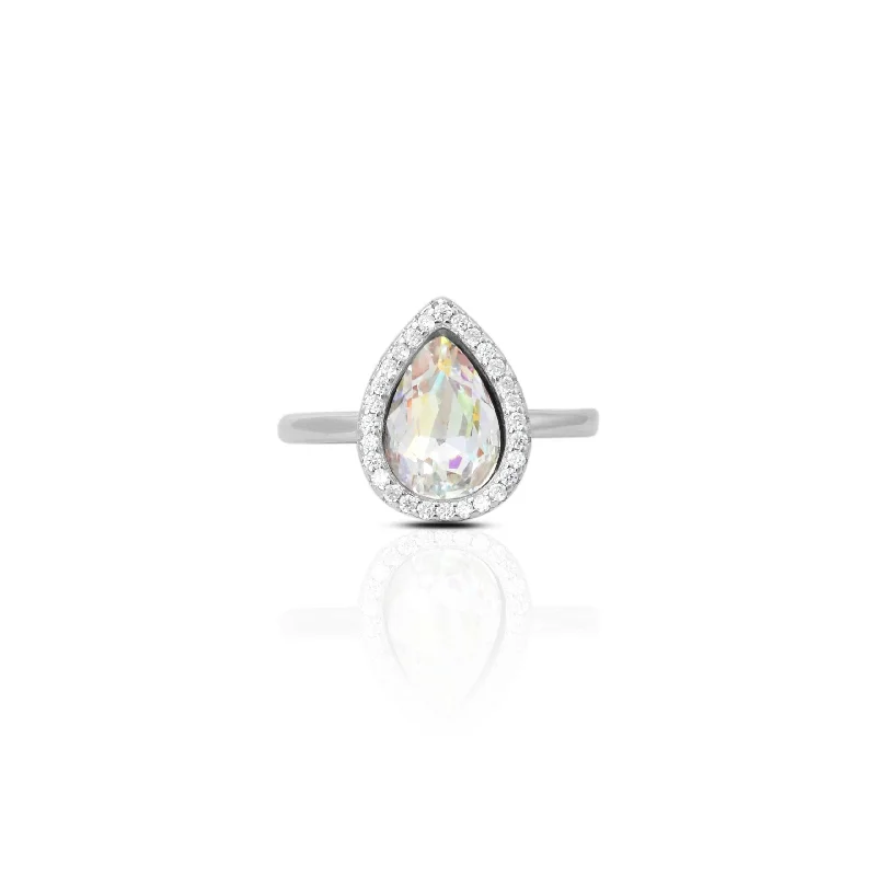 Exclusive Online Jewelry Sale – Don't Wait Sterling Silver Drop Stone Ring for Girls