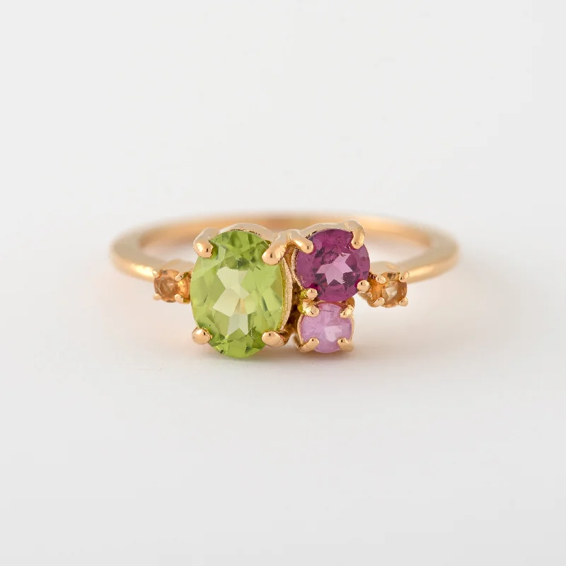Exclusive Jewelry Offers – Shine For Less Taylor Peridot Cluster Band
