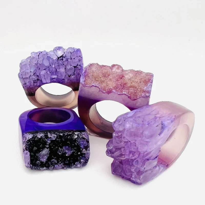 Chic And Stylish Jewelry At Exclusive Prices The Gemfire Ring - Violet Fire
