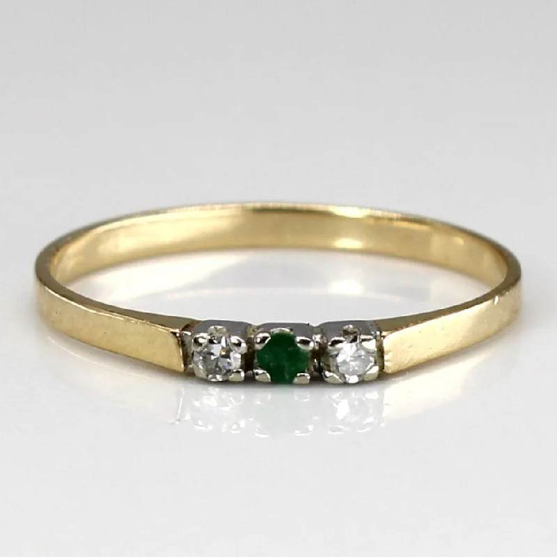 Final Call For Exquisite Jewelry At Reduced Rates Three Stone Emerald & Diamond Ring | 0.02ct | 0.03ctw | SZ 4.25 | Final Call For Exquisite Jewelry At Reduced Rates Three Stone Emerald & Diamond Ring | 0.02ct | 0.03ctw | SZ 4.25 |