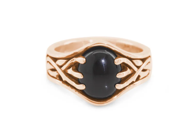 Luxury Jewelry At Unbeatable Discounts Elvish Woodland Gemstone Signet Style Ring, Red Gold Luxury Jewelry At Unbeatable Discounts Elvish Woodland Gemstone Signet Style Ring, Red Gold