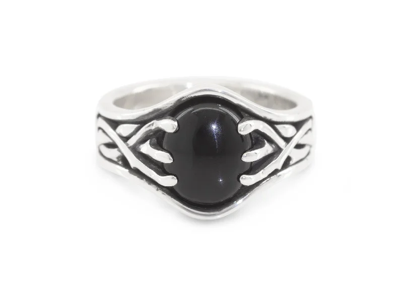 Limited-Stock Jewelry Sale – Once It's Gone, It's Gone Elvish Woodland Gemstone Signet Style Ring, Sterling Silver Limited-Stock Jewelry Sale – Once It's Gone, It's Gone Elvish Woodland Gemstone Signet Style Ring, Sterling Silver