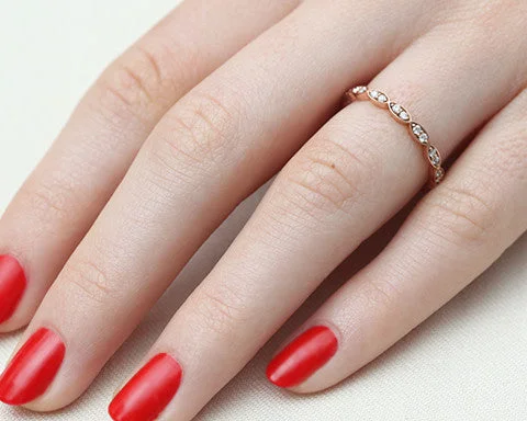 Chic, Trendy, And Affordable Jewelry Sale Zoe Marquise Diamond Band