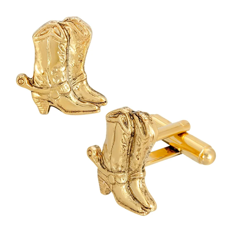 Stunning Statement Jewelry, Unbeatable Discounts 1928 Jewelry® 14K Gold Dipped Cowboy Boots Cufflinks Stunning Statement Jewelry, Unbeatable Discounts 1928 Jewelry® 14K Gold Dipped Cowboy Boots Cufflinks