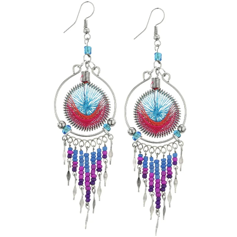 Adjustable Charm Bracelets For A Perfect Fit Peruvian Thread Chandelier Earrings