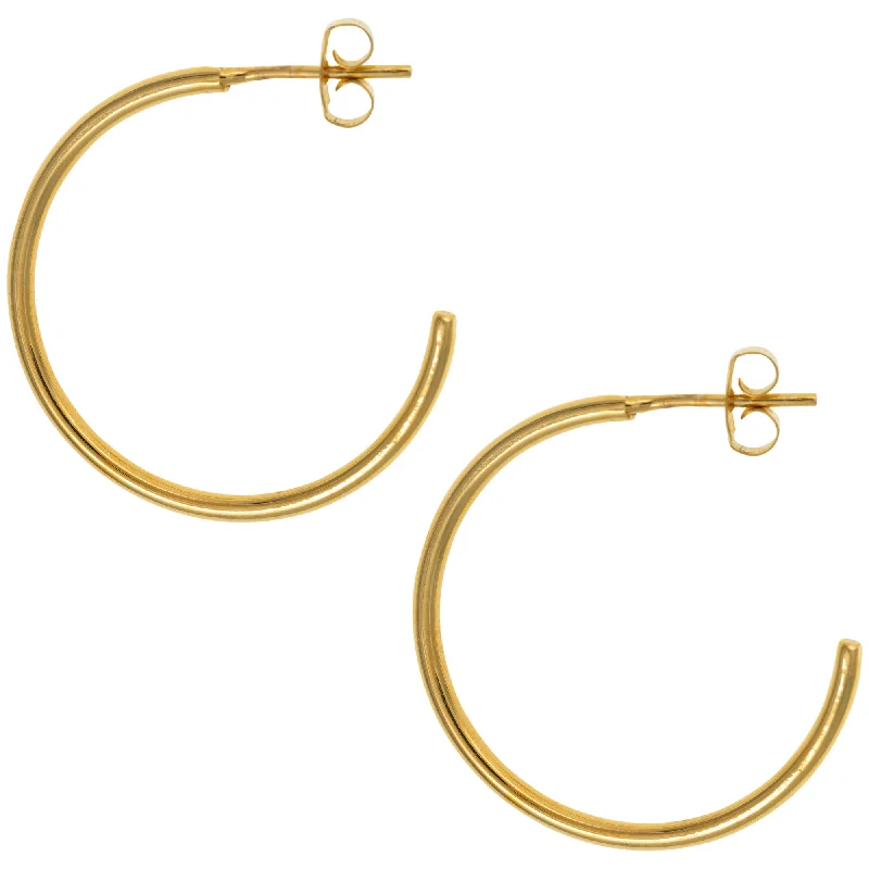 Celebrate With Sparkle – Jewelry Sale Now Live Golden Hoop Post Earrings