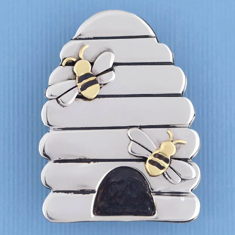 Premium Diamond Jewelry At Once-In-A-Lifetime Discounts Beehive Mixed Metal Pin