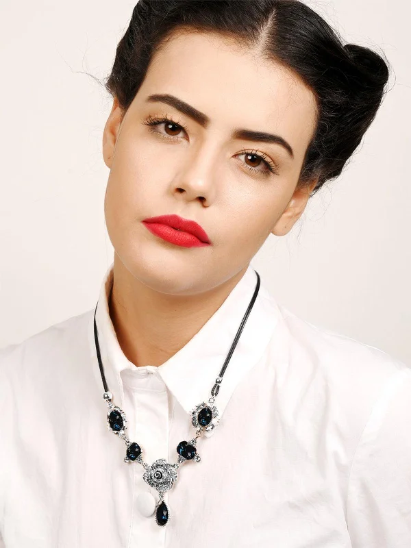 Once-A-Year Jewelry Sale – Grab Your Favorites Now Odette Women Blue Metal Necklace