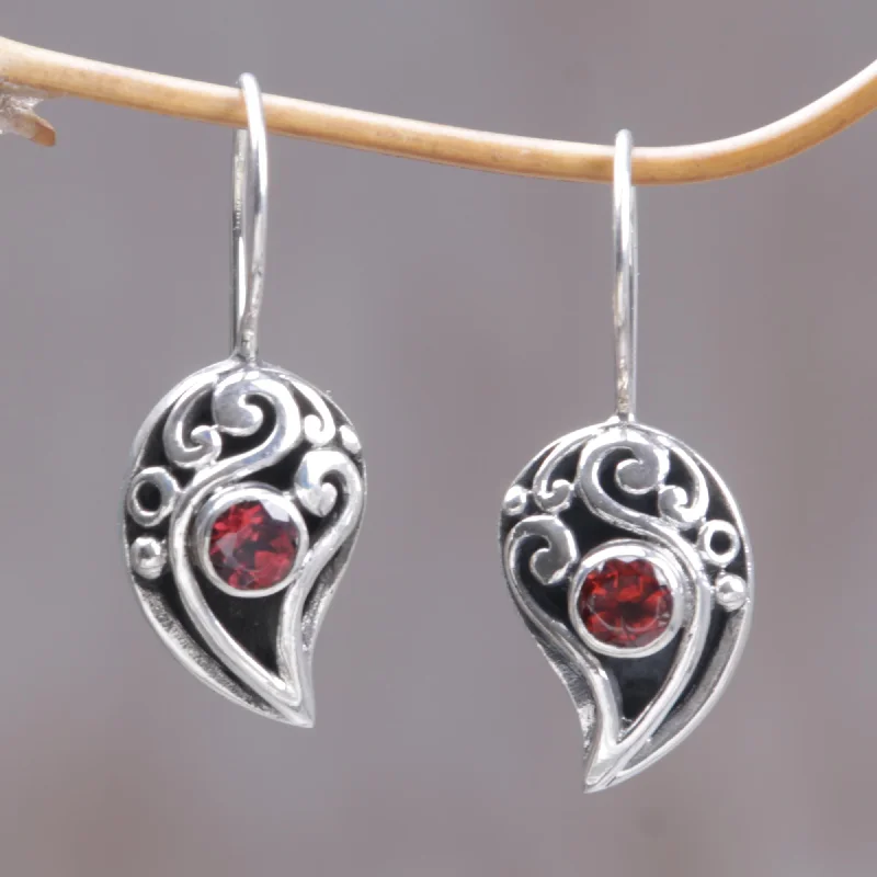Shop Dazzling Jewelry At The Best Prices Dancing Dewdrops Sterling Silver Garnet Drop Earrings