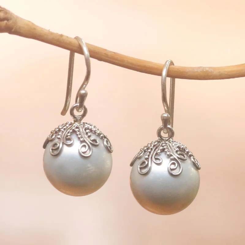 Shine Without Limits – Jewelry Sale Happening Now Goddess Fruit Cultured Pearl Dangle Earrings Crafted in Bali