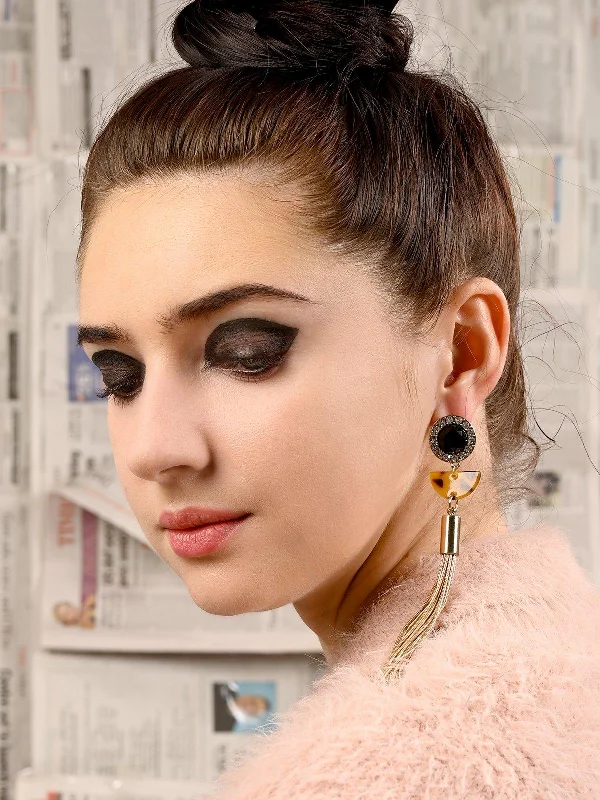Affordable Glamour – Premium Jewelry For Less Odette Women Gold Metal Earrings
