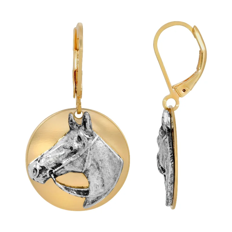 Glamorous Jewelry, Glamorous Deals – Shop Now 1928 Jewelry® Gold Tone Silver Horse Head Earrings Glamorous Jewelry, Glamorous Deals – Shop Now 1928 Jewelry® Gold Tone Silver Horse Head Earrings