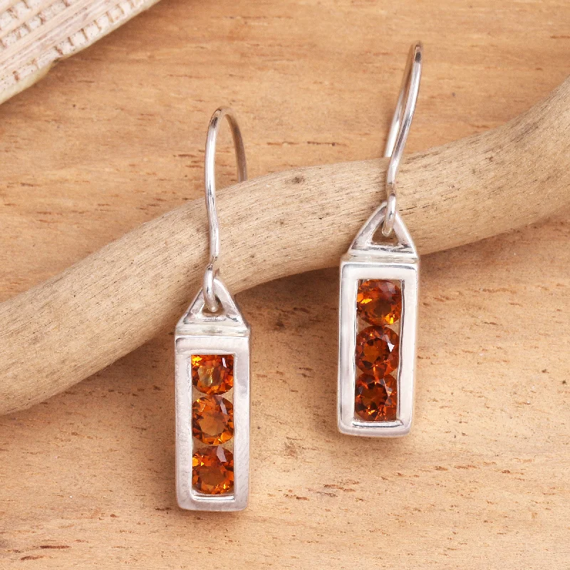 Everyday Jewelry Essentials Now On Sale Golden Lantern Citrine Sterling Silver Dangle Earrings