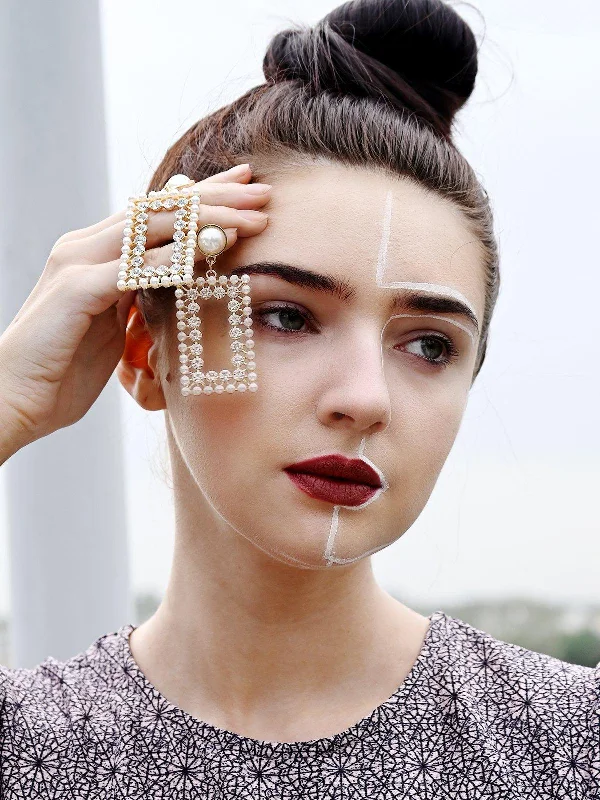 Fine Jewelry, Limited-Time Offers Available Odette Women White Metal Earrings
