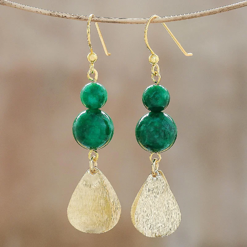 Make Every Moment Shine – Jewelry Discounts Available Green Glimmer Green Quartz Beaded Dangle Earrings from Thailand Make Every Moment Shine – Jewelry Discounts Available Green Glimmer Green Quartz Beaded Dangle Earrings from Thailand