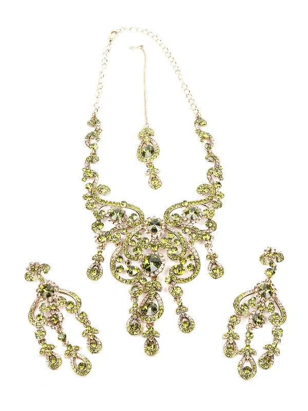 Handcrafted Jewelry Sale – Unique Designs At Low Prices Odette Women Green Metal Necklace