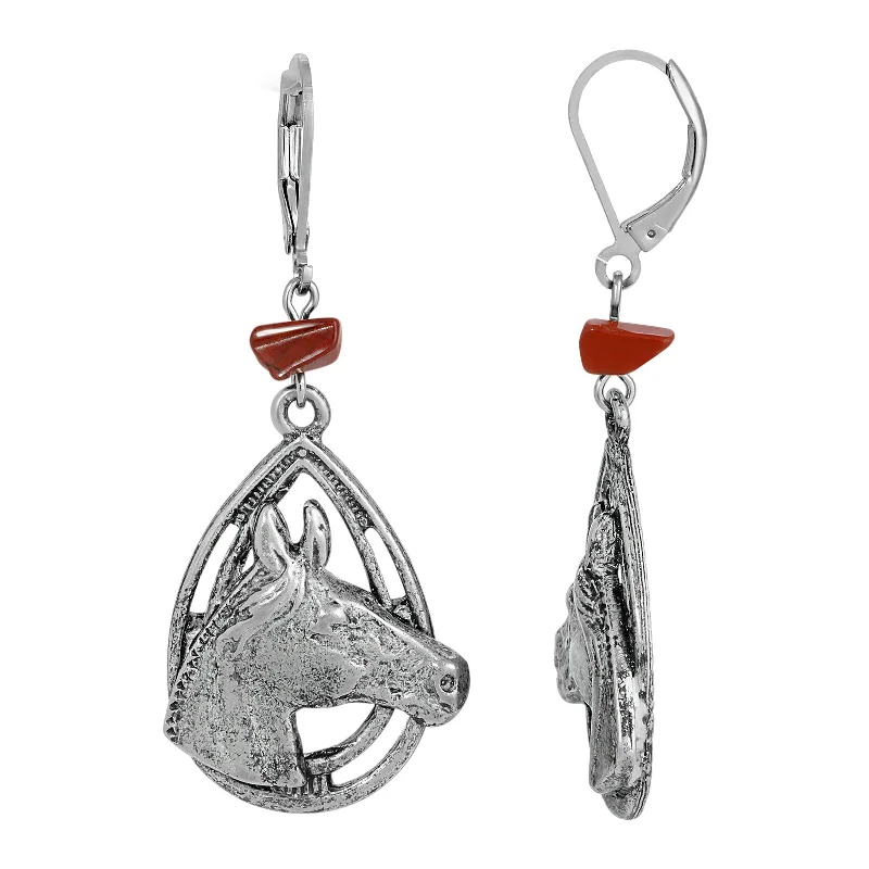 Unmissable Jewelry Clearance – Final Reductions 1928 Jewelry® Pewter Brown Bead Horse Head Earrnig Unmissable Jewelry Clearance – Final Reductions 1928 Jewelry® Pewter Brown Bead Horse Head Earrnig