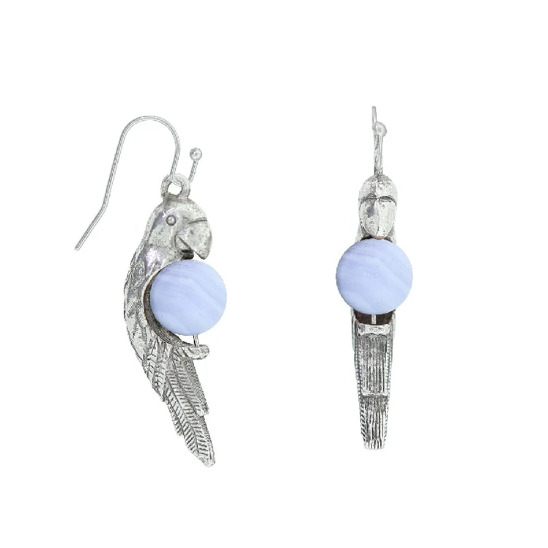 Celebrate Every Occasion With Sparkling Savings 1928 Jewelry® Pewter Parrot Semi Precious Earrings