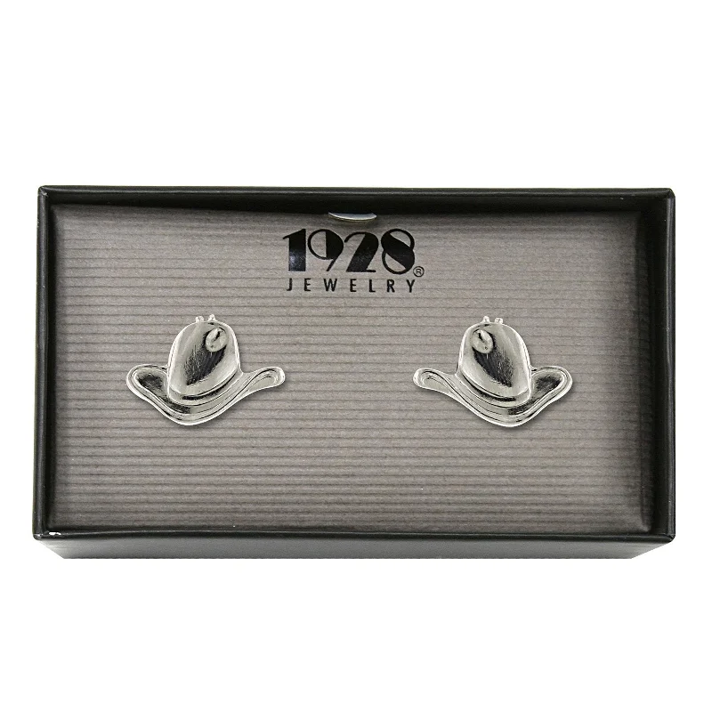 Upgrade Your Jewelry Collection For Less 1928 Jewelry® Silver-Tone Cowboy Hat Cufflinks Upgrade Your Jewelry Collection For Less 1928 Jewelry® Silver-Tone Cowboy Hat Cufflinks