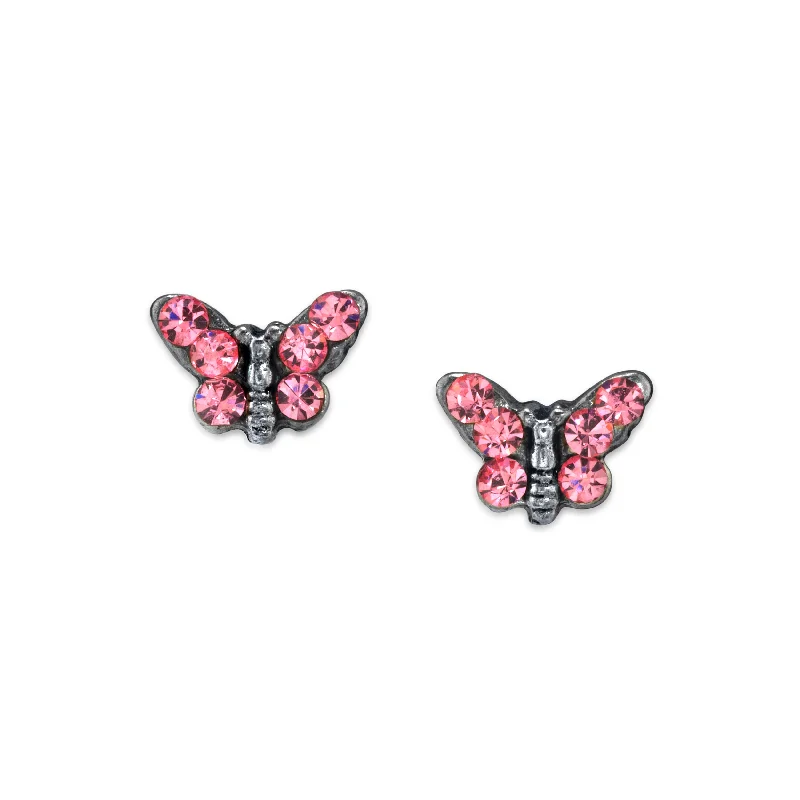 Shine Without Limits – Jewelry Sale Happening Now 1928 Jewelry® Silver Tone Crystal Butterfly Stud Earring