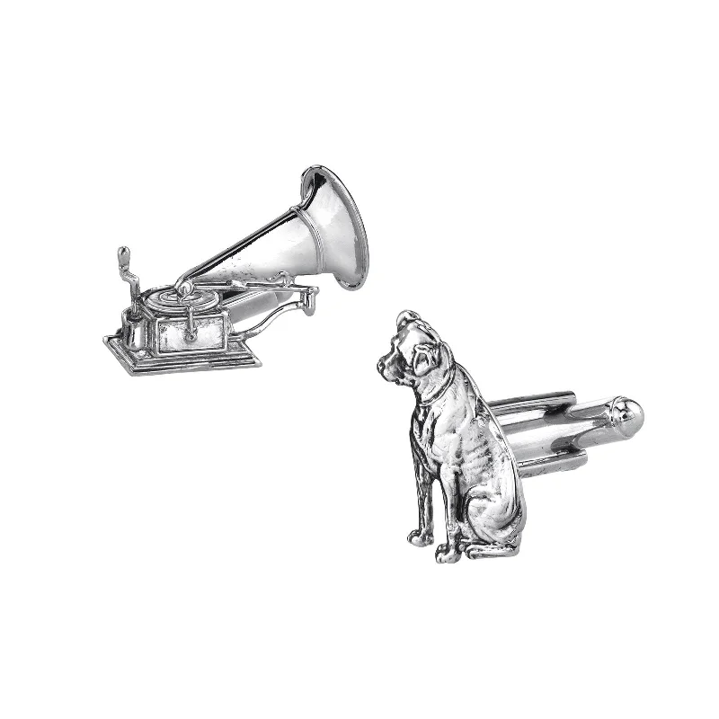 Limited-Stock Jewelry Sale – Shop Before It's Gone 1928 Jewelry® Silver-Tone Dog And Phonograph Cufflinks