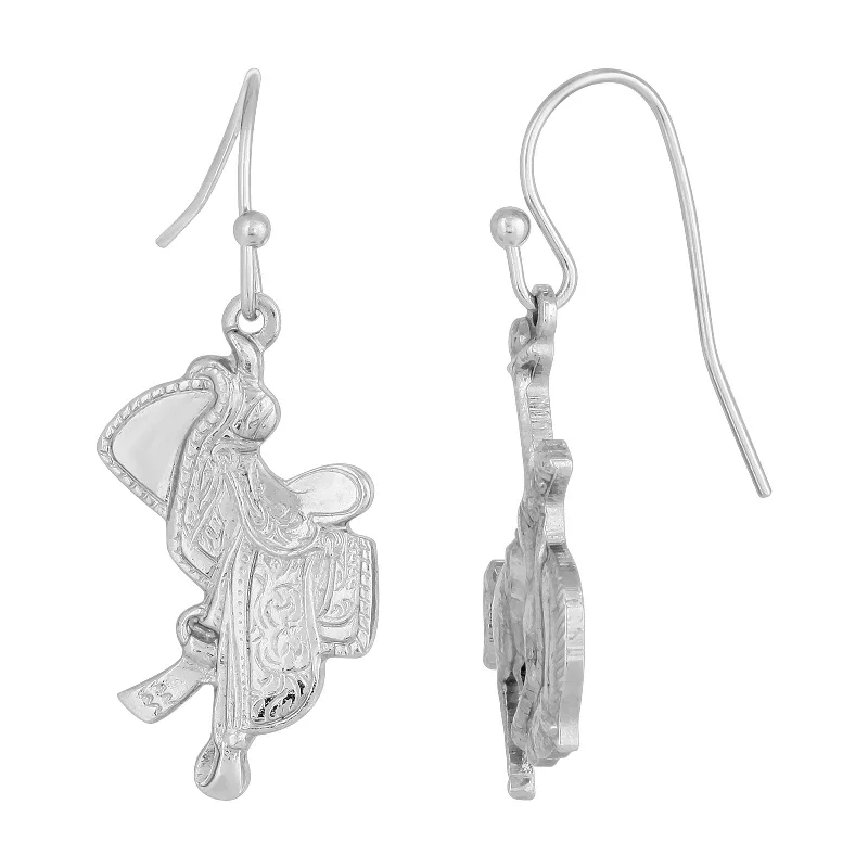 Accessorize For Less – Luxury Jewelry At Affordable Prices 1928 Jewelry® Silver-Tone Horse And Saddle Earrings
