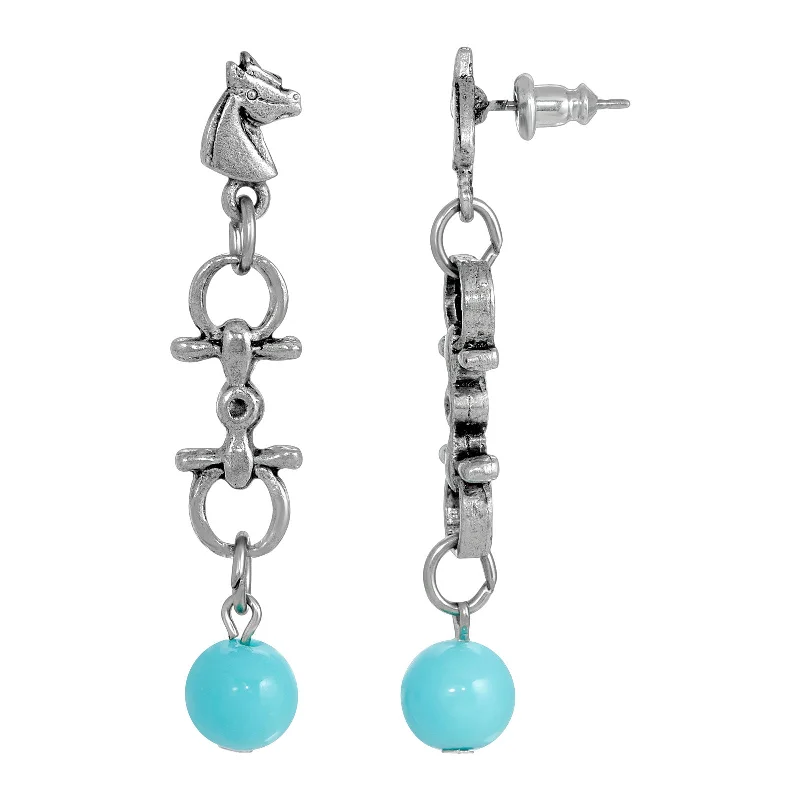 Sparkle On A Budget – Fine Jewelry For Less 1928 Jewelry® Silver Tone Turquoise Bead Horse Head Sparkle On A Budget – Fine Jewelry For Less 1928 Jewelry® Silver Tone Turquoise Bead Horse Head