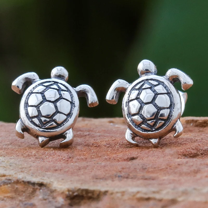 Chic, Trendy, And Affordable Jewelry Sale Tiny Turtles Thai Artisan Handcrafted Sterling Silver Turtle Earrings Chic, Trendy, And Affordable Jewelry Sale Tiny Turtles Thai Artisan Handcrafted Sterling Silver Turtle Earrings