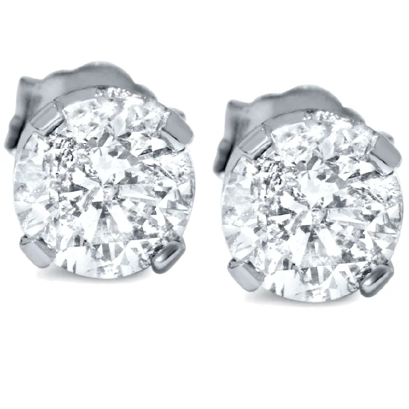 Get The Best Deals On Timeless Jewelry Pieces 1 1/2ct 14K White Round Cut Studs Earrings Screw Back Get The Best Deals On Timeless Jewelry Pieces 1 1/2ct 14K White Round Cut Studs Earrings Screw Back