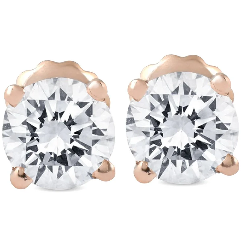 Flash Sale On Stunning Jewelry – Don't Miss Out 1 1/2CT Diamond Screw Back Studs Enhanced 14k Rose Gold Flash Sale On Stunning Jewelry – Don't Miss Out 1 1/2CT Diamond Screw Back Studs Enhanced 14k Rose Gold