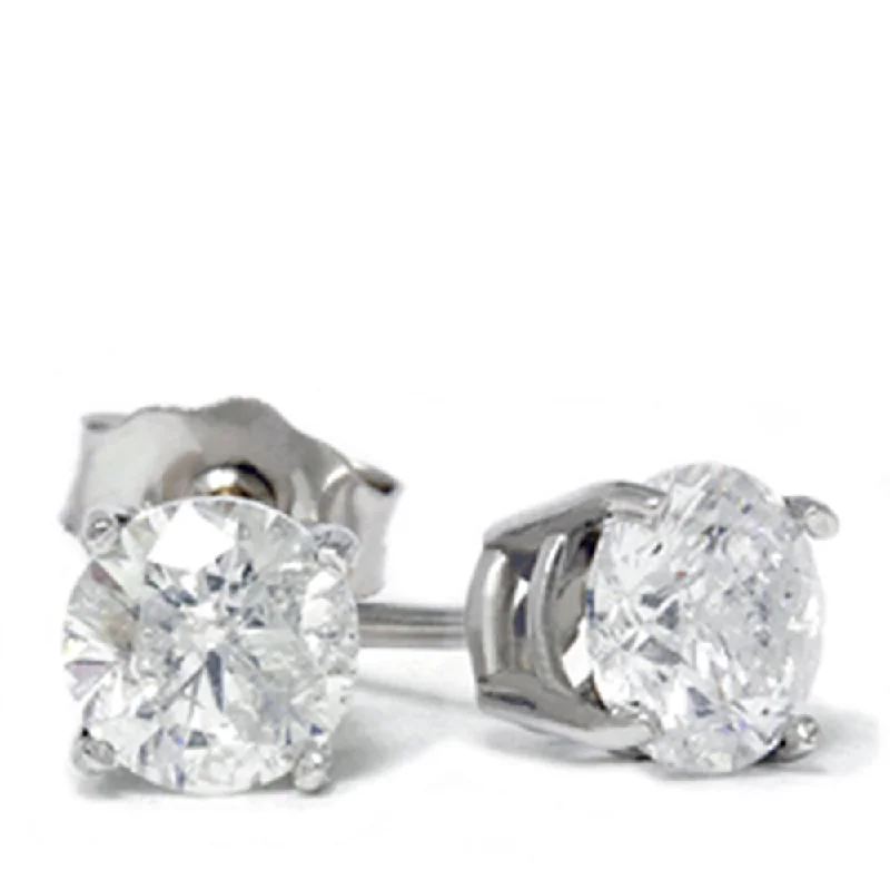 Don't Miss These Dazzling Jewelry Discounts 1 1/2ct Round Cut 4 prong Diamond Studs 14K White Gold Don't Miss These Dazzling Jewelry Discounts 1 1/2ct Round Cut 4 prong Diamond Studs 14K White Gold