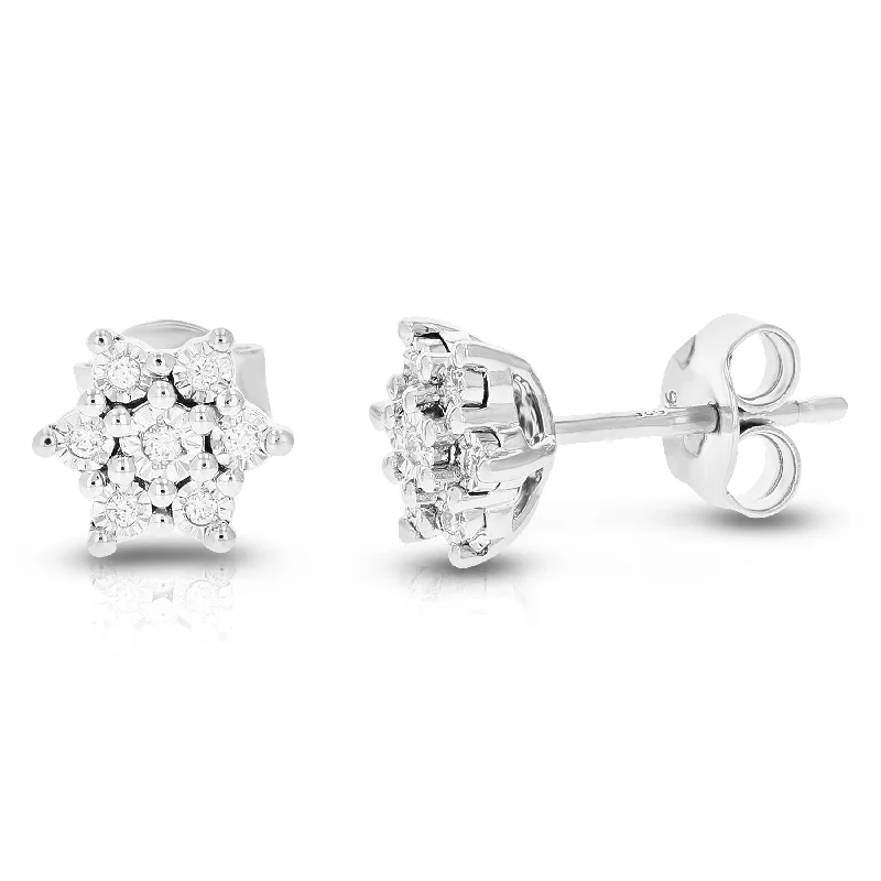 Exclusive Jewelry Bundles At Discounted Rates 1/12 cttw Round Lab Grown Diamond Studs Earrings .925 Sterling Silver Prong Set Star Shape Exclusive Jewelry Bundles At Discounted Rates 1/12 cttw Round Lab Grown Diamond Studs Earrings .925 Sterling Silver Prong Set Star Shape