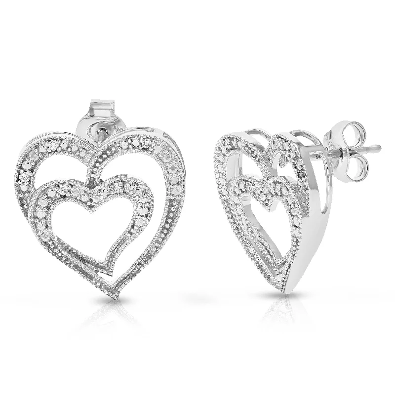 Limited-Stock Jewelry Sale – Once It's Gone, It's Gone 1/16 cttw 10 Stones Round Lab Grown Diamond Dangle Earrings .925 Sterling Silver Prong Set 1/6 Inch Limited-Stock Jewelry Sale – Once It's Gone, It's Gone 1/16 cttw 10 Stones Round Lab Grown Diamond Dangle Earrings .925 Sterling Silver Prong Set 1/6 Inch